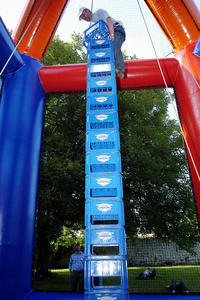 Juego de escalada de caja inflable enorme, tienda inflable para cajas apilables, castillo hinchable de torre de escalada a la venta - Product Image 4
