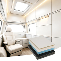 Panneau alvéolaire en FRP PP à haute isolation, anti-condensation et imperméable pour petites chambres froides commerciales et cabines réfrigérées mobiles