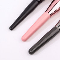 Sikat bedak longgar ekstra besar, sikat kipas bulat tunggal untuk kosmetik wajah grosir, SIKAT Makeup udara