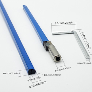 Tiges de réglage de manche de guitare en métal de haute qualité multi-spécifications, levier de réglage bidirectionnel bleu, tiges de truss rod à double action - Product Image 5
