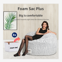 Indoor weich entspannend großen Schaum Sitzsack Wohnzimmer Schlafzimmer Schlafs ofa Stuhl Couch