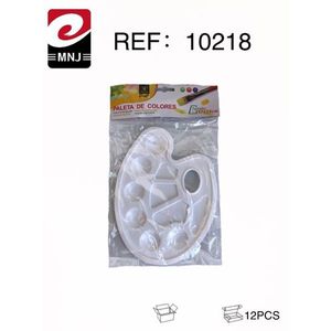 Paleta De Colores Plastic Palette 12Pcs Art Supply For Painting - Product Image 2