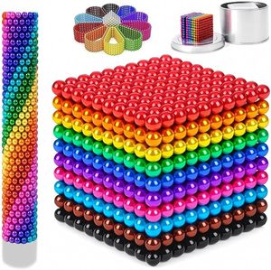 Billes magnétiques néodyme colorées de 5 mm personnalisées en usine - Ensemble de 216 billes Bucky pour jouet anti-stress adulte, sculpture 3D et salle de classe - Product Image 2