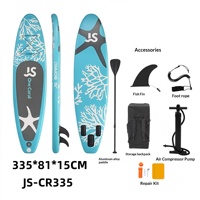 Planche à pagaie gonflable tout usage SUP pour la plage, le surf et les sports nautiques en plein air, modèle JS-CR