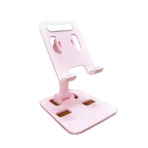 Portable Cell Phone Stand For Desk Foldable Pocket Plastic Stand Universal Travel Mobile Phone Tablet Holder Stand