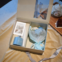 Boîte de cadeau de luxe pour la saint-valentin, boîte de fenêtre, boîte d'emballage de bouteille de parfum en Carton de rouge à lèvres