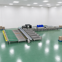Ligne de tri d'œufs entièrement automatique, capacité de 60 000 œufs par heure, équipement de calibrage du poids des œufs pour élevages avicoles