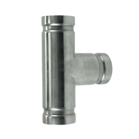 Raccord en T rainuré en acier inoxydable 304 316L de 2 à 6 pouces pour branche d'incendie