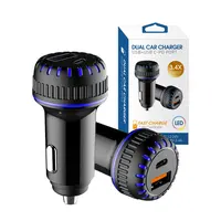 Usb Car Charger Type c Car Mobile Charger Mini Dual Usb c 2 Port Fast Charging Quick Car Charger Adapter für Iphone Charge