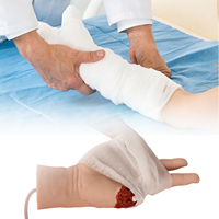Modelo Anatómico de Silicona para Amputación de Mano, Ayuda de Entrenamiento Médico para Cursos TCCC/EMT/PHEC, Simulador de Heridas, 700g