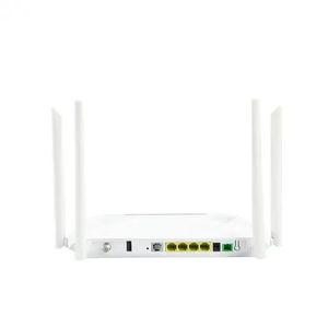 อุปกรณ์เครือข่าย 4GE 4WiFi พอร์ตโทรศัพท์ 4 เสาอากาศ AC 2.4G 5G WiFi ONU XPON ONT สำหรับ FTTH - Product Image 1