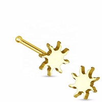 Clous de nez en acier inoxydable pour femme, 1 pièce, personnalisé de haute qualité, bas prix, Piercing de styliste