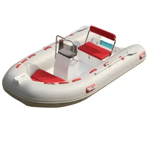 Goboat RIB360 3.6m 12Ft Hypalon Orca Aluminum Hull Deep V Semi-rigid Inflatable Hypalon Rib Boat For Sale RIB360