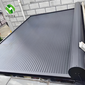 Yst Nhà Máy Không Thấm Nước Tự Động Nhôm Cán Cửa Chớp Bên Ngoài Có Thể Thu Vào Glass Bìa Skylight Điện Mái - Product Image 1
