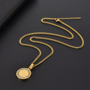 Collar de Bisutería de Moda para Mujer, Conjunto de Collar y Colgante de Acero Inoxidable, Joyería Fina - Product Image 2