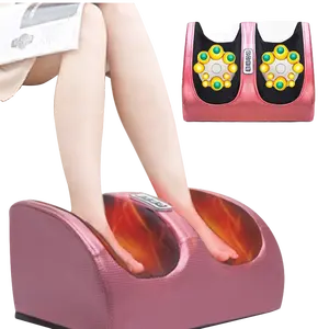 Massageador elétrico para pés Shiatsu, máquina massageadora para pés e compressores de ar, vibração térmica, spa para pés