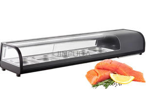 <span class=keywords><strong>Vitrine</strong></span> réfrigérée pour sushis de cuisine japonaise 1500 mm avec éclairage LED, pour la présentation de sashimi frais - Product Image 2