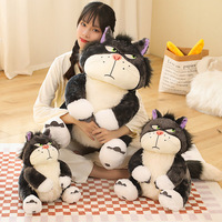 Hot Lucifer chat en peluche jouet mauvais chat Peluches jouet personnalisé mignon créatif doux peluche Simulation réaliste chat jouets en peluche Lucifer