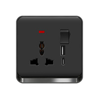 Type 86 Malaisie Singapour Royaume-Uni Europe 16A Prise de réseau USB internationale