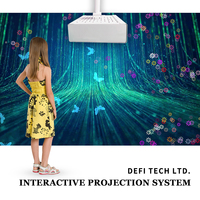 Système de projection interactive 3D sur sol tout-en-un, projecteur interactif mural et au sol 5500 lumens, 80 jeux avec application mobile