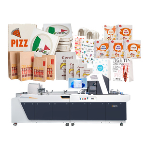Kelier tự động bánh pizza hộp máy in một vượt qua máy in cho hộp carton duy nhất vượt qua máy in <span class=keywords><strong>Kraft</strong></span> Túi Giấy hộp sóng - Product Image 1