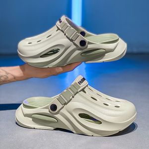 Sandales d'été pour hommes et femmes en EVA à semelle épaisse antidérapante respirante imperméable pour le quotidien et les loisirs, nouvelle mode, bout ouvert surélevé - Product Image 4