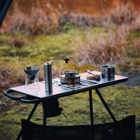 Meubles d'extérieur en acier modernes, table pliante multifonctionnelle et polyvalente pour le camping, portable, fabriqué en Chine