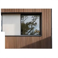 Panneau mural à lamelles WPC moderne, résistant au feu, imperméable, décoratif, pour hôtel, villa, appartement et bureau