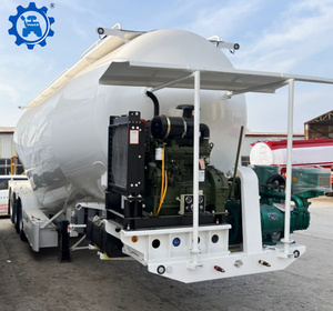 Remorque citerne à ciment en vrac en forme de V, 3/4 essieux, avec sortie anti-colmatage pour le <span class=keywords><strong>transport</strong></span> de poudre dans les zones minières désertiques - Product Image 2