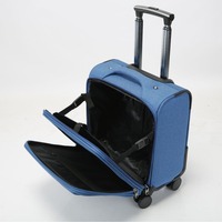 Valise de cabine pour agent de bord, trolley de 18 et 20 pouces, bagage de voyage d'affaires pour train à grande vitesse, en tissu Oxford verrouillable
