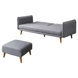 3 4 plazas sofás Suppliers-Nuevo diseño todo piernas de madera sólida 3 + 1 4 plazas sofá cama plegable con muebles sofá para la sala