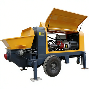 Pompe à béton mobile pour un transport efficace du béton sur site - Product Image 1