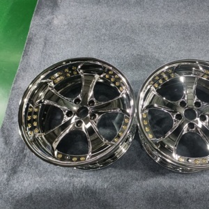 Jantes forgées VSKF <span class=keywords><strong>2</strong></span>/3 pièces 17 18 19 20 pouces Chrome / Poli Step Lip Deep Dish 5x114.3 5x120 Compatible 350Z G35 Supra RX7 - Product Image 2