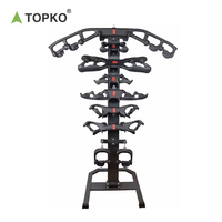 TOPKO Ensemble de 8 pièces de haute qualité, barre de traction, équipement de gymnastique, poignées magnétiques, barre d'entraînement multifonctionnelle, ensemble de 8 pièces