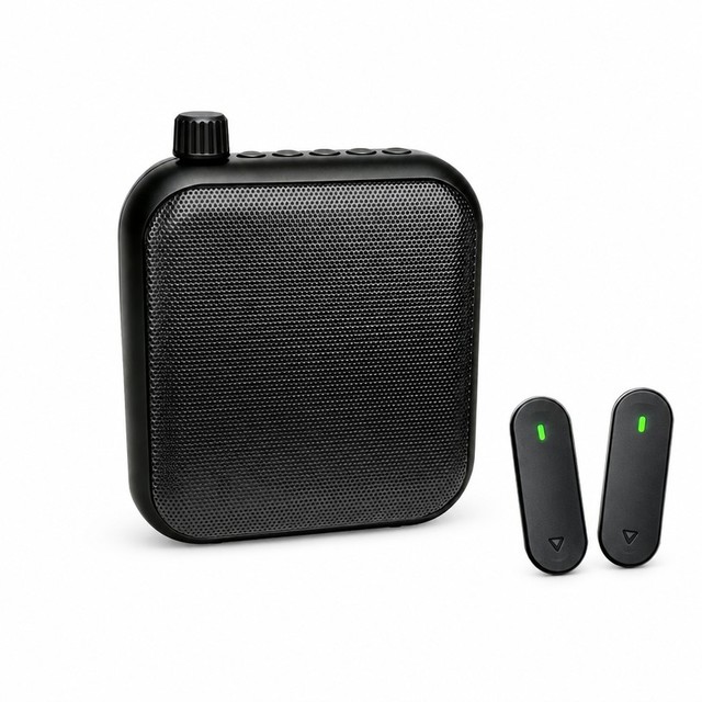 Portable Waterproof Outdoor Voice Amplifiers Mini BT Megaphone Wireless Party Loudspeaker Box pa Speaker System with Microphones