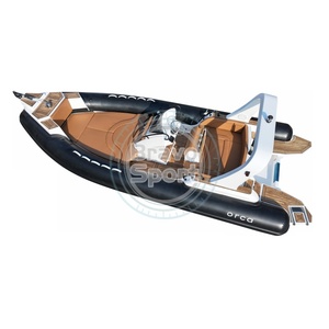 Luxe sportjacht 680 Orca Tube 22ft polyester romp opblaasbare RIB boot met groot dek - Product Image 5