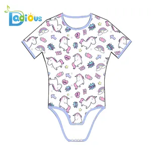 도매 사용자 정의 성인 Onesie 잠옷 유니콘 패턴 DDLG Romper Abdl Onesie