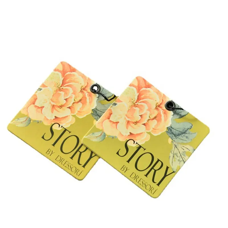 Wholesale Price Custom Super High-grade Tags Hang Tags Cloth Printed With Swing