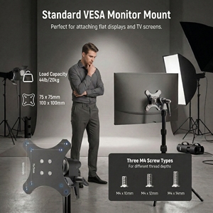 Adattatore per Montaggio Monitor FOCUS 360 °   Attacco Rapido Arca Rotante, Ricevitore da 5/8'' per Monitor da Campo, C-Stand e Schermo <span class=keywords><strong>TV</strong></span> - Product Image 3