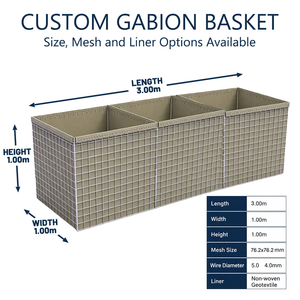 Barrière <span class=keywords><strong>HESCO</strong></span> - Barrière défensive remplie de sable pour la lutte contre les inondations et la sécurité périmétrique - Product Image 6