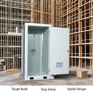 Precio barato al aire libre portátil <span class=keywords><strong>de</strong></span> acero Panel <span class=keywords><strong>de</strong></span> sándwich <span class=keywords><strong>de</strong></span> acero ligero inodoros <span class=keywords><strong>de</strong></span> acero móvil cuarto <span class=keywords><strong>de</strong></span> ducha baño portátil para el sitio <span class=keywords><strong>de</strong></span> construcción - Product Image 1