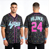 Maillot de baseball vintage personnalisé pour homme, style hip-hop, rayé, avec logo brodé, uniforme de baseball cousu, grande taille, vêtements de sport