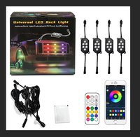 Kit d'éclairage Rock professionnel, 4 Pods, étanche, test lumineux, blanc, pour voiture, éclairage