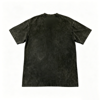 T-shirt DTG personnalisé Kornit gris foncé avec impression artistique visage vieilli style vintage – Fabrication OEM