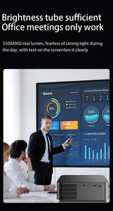 โปรเจคเตอร์พกพา Y3 WiFi สำหรับภายนอกอาคาร ระบบแอนดรอยด์ 9 ความละเอียด 4K HD 1080P ลำโพงในตัว ไฟ LED สำหรับโฮมเธียเตอร์ เหมาะสำหรับการศึกษาและธุรกิจ - Product Image 5