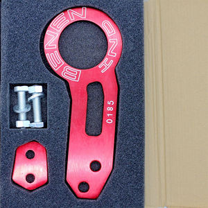 Gancho de remolque trasero barato <span class=keywords><strong>para</strong></span> aleación de aluminio de anillo de remolque de coche universal, anodizado de trefilado mejorado (rojo) - Product Image 5