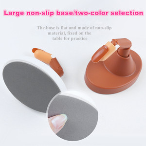 Main de mannequin pour ongles avec 100 faux ongles, modèle d'entraînement en acrylique, outil de présentation pour salon de manucure et débutants - Product Image 3