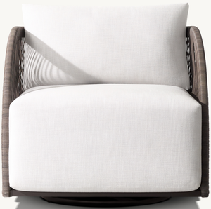 Fauteuil pivotant <span class=keywords><strong>de</strong></span> <span class=keywords><strong>jardin</strong></span> en <span class=keywords><strong>aluminium</strong></span> <span class=keywords><strong>de</strong></span> luxe moderne pour hôtels, parcs, cours, <span class=keywords><strong>salon</strong></span> extérieur individuel en rotin - Product Image 1