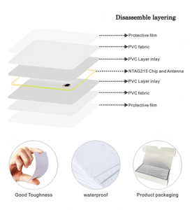 호텔 키 액세스 제어 카드에 대한 인쇄 가능한 CR80 13.56Mhz RFID 빈 PVC 카드 - Product Image 4