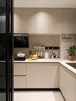 Ensemble d'armoires de cuisine modulaires sur mesure pour l'Amérique du Nord, portes en verre, robinet, design moderne, qualité haut de gamme pour salle à manger et cave à vin
